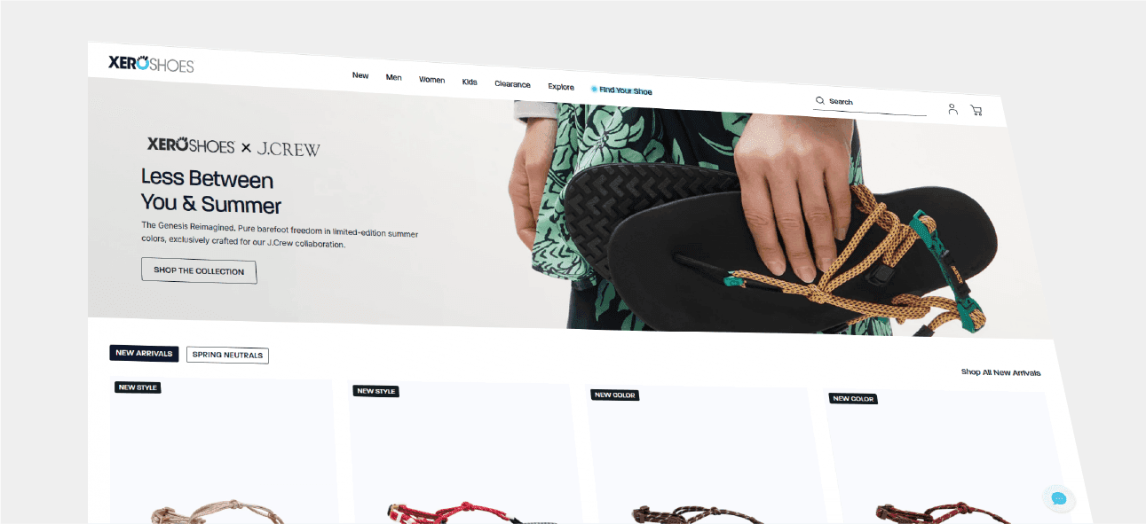 Xero Shoes website