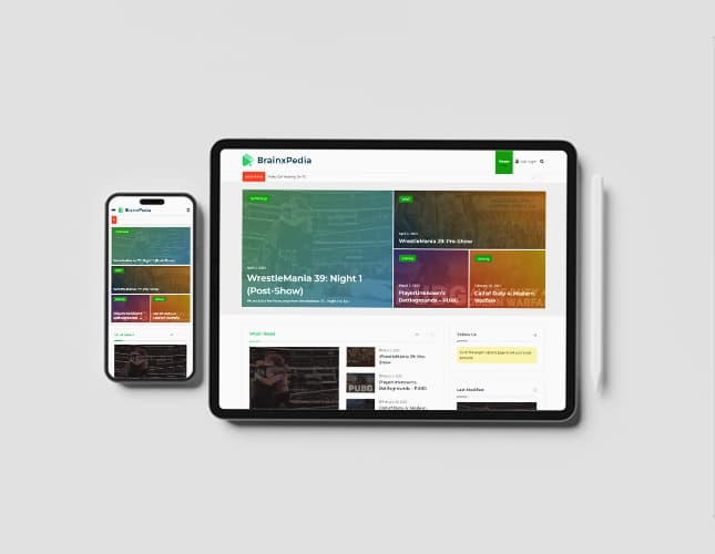 Brain X Pedia website